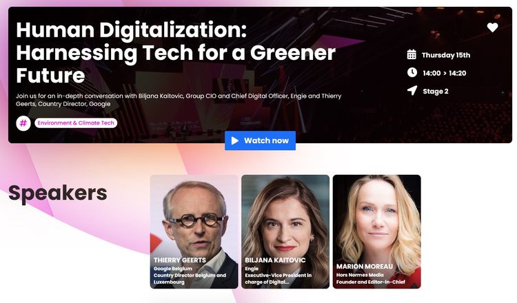 VivaTech recording - Human Digitalization: Harnessing Tech for a Greener Future
